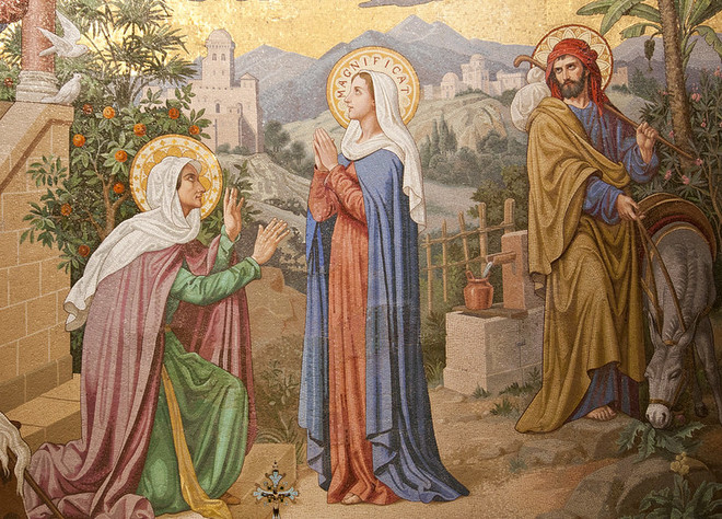'마니피캇', 세례자 요한의 어머니 엘리사벳과 예수를 밴 마리아가 만난 모습. (이미지 출처 = Flickr)
