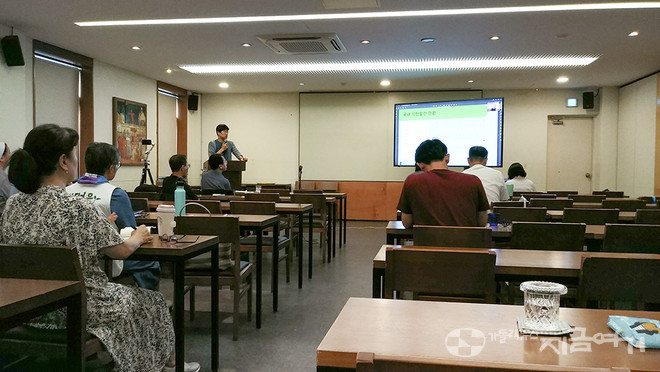 9월 19일 가톨릭기후행동이 서울 정동 프란치스코회관에서 탈석탄 간담회를 열었다. ⓒ배선영 기자