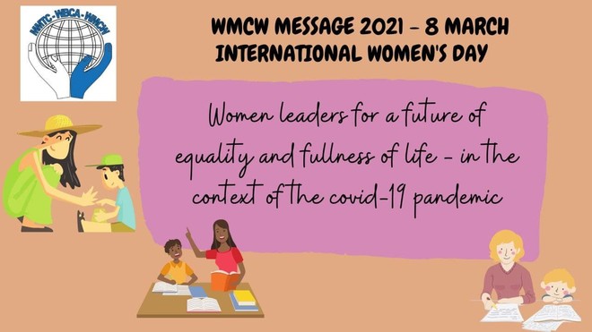 세계 여성의 날, 평등의 미래와 생명의 풍요로움을 위한 세계 여성 지도자들의 이미지. (이미지 제공 = 가톨릭노동장년회)