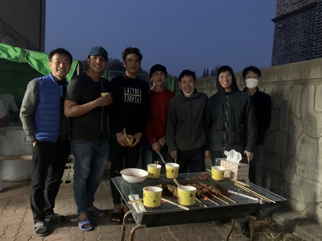 이주 노동자들과 함께한 저녁식사. ©️김성현<br>