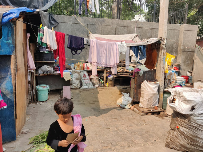 델리 슬럼가 모습. (사진 제공 = 한국희망재단)