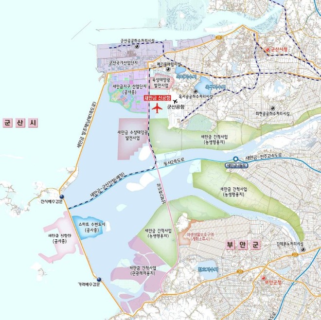 새만금 신공항 예정지 (이미지 출처 = 국토교통부 전략환경영향평가서)