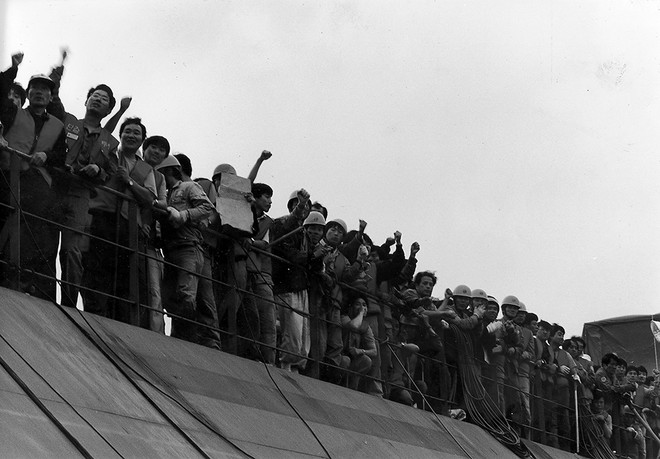 한진중공업 영도조선소의 84년 역사에는 조선소 노동자들의 땀과 눈물이 녹아 있습니다. (사진 제공 = 금속노조 한진지회)&nbsp;<br>