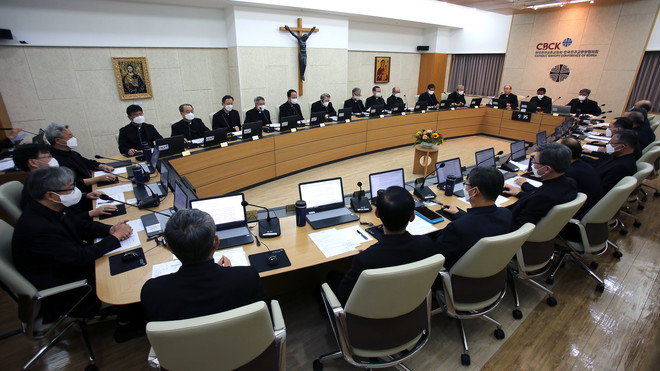 10월 12일 주교회의 추계 정기총회 개회식 모습 (사진 제공 = 한국 천주교주교회의)<br>
