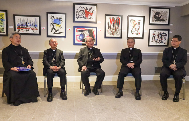 10월 7일, 한국 주교단은 출국에 앞서 이번 포럼의 성과를 평가하는 간담회를 마련했다. (사진 제공 = 공동취재단)