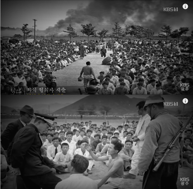 1948년 10월 말 이후 진압군은 좌익 혐의자를 색출하고, 부대 지휘관의 자의로 혐의자들을 즉결 처형했다. (이미지 출처 = KBS광주가 유튜브 채널에 올린 '[특집] 낙인-여순사건70주년' 동영상 갈무리)