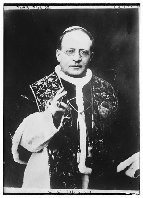 비오 11세 교황. (이미지 출처 = loc.getarchive.net)
