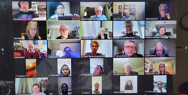 지난 5월 2일 '세계 가톨릭 교회개혁 네트워크'(CCRI)가 주최한 온라인 세미나에 참가한 참가자들 일부.&nbsp;(사진 제공 = 황경훈)