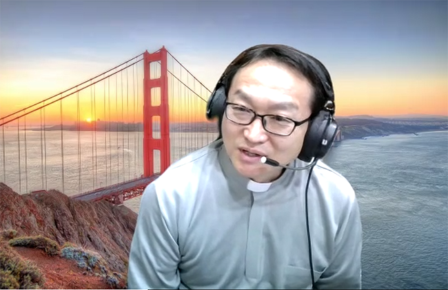 수원교구 세계청년대회 조직위원회 사무국장 현정수 신부.&nbsp;<br>