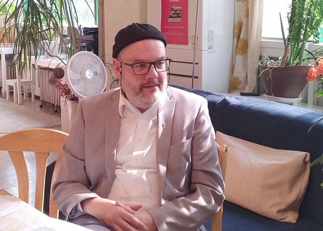 주한 독일어권 가톨릭공동체 에드가 크룸펜 종신부제. (사진 제공 = 우리신학연구소)<br>