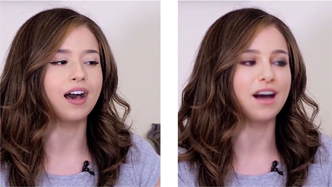 딥페이크는 인공지능 기반으로 인간 이미지를 합성하는 기술을 말한다. 한 딥페이크 제작 웹사이트에서 보여 준 나탈리 포트만 배우의 예시. (이미지 출처 = Deepfakesweb)