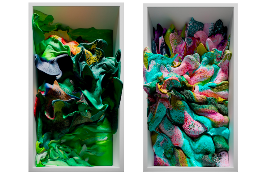 (왼쪽부터) '기계 환각-LNM: 동물', '인공현실:산호' ©레픽 아나돌 스튜디오(RAS)<br>