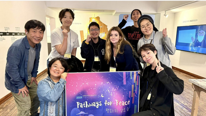 군산 평화박물관에서. (사진 제공 = 가톨릭동북아평화연구소)<br>