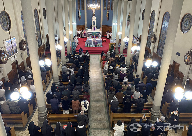 23일 인천교구가 시국 미사를 봉헌했다. ⓒ정현진 기자<br>
