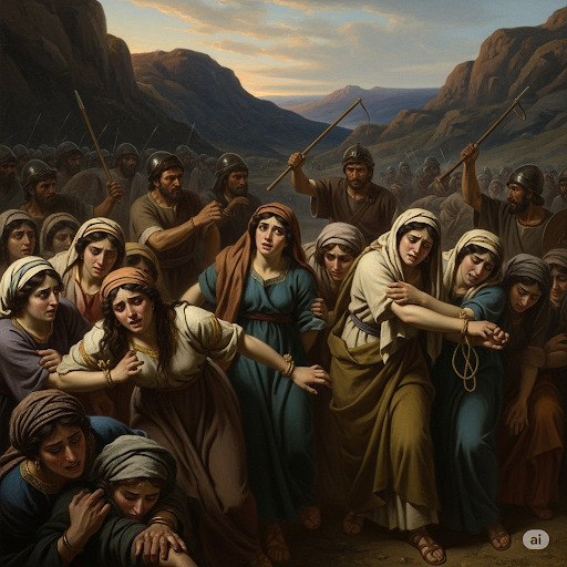 폭력당하는 여성들. (이미지 출처 = 제미나이 생성)