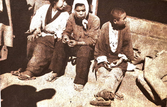 집을 잃은 사람들(우에노 부근). ©강덕상자료센터