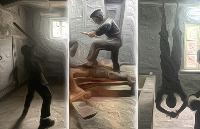 일본 총영사관 지하 감옥의 고문 재현. (잔인함을 줄이기 위해 그림으로 처리한 사진입니다.) ⓒ2025 만주평화순례단<br>