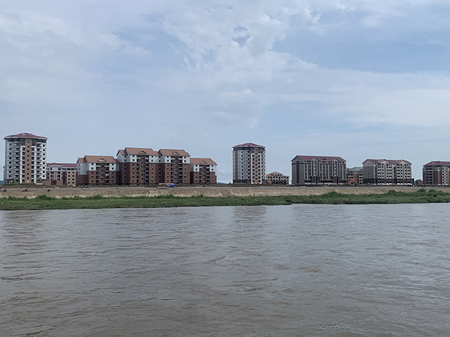압록강 너머 보이는 북녘땅. ⓒ2025 만주평화순례단<br>