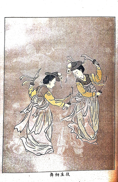 '妓生劍舞'(기생검무) 모본을 그대로 답습함.&nbsp;©강덕상자료센터