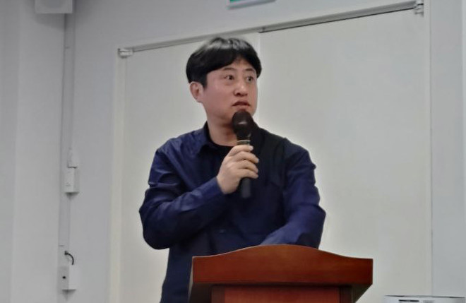 이번 토론회를 기획하고, 좌장을 맡은 (사)제주평화인권연구소왓의 신강협 상임활동가.&nbsp;(사진 제공 = 신강협)<br>