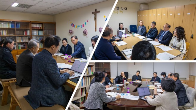 7개&nbsp;조별 나눔.&nbsp;(사진 제공 = 한국천주교주교회의)<br>