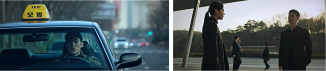 드라마 속 ‘무지개 운수’는 복수를 대행해 준다. 복수를 마친 뒤 “운행을 종료합니다”라고 보고한다. 김도기를 쫓던 강하나 검사도 결국은 공조를 하며 복수를 의뢰한다. (장면 출처 = ‘모범택시’ 시즌 1)<br>