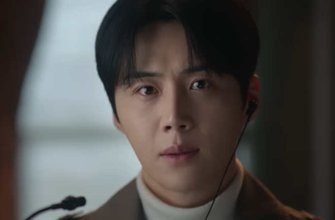 주호진은 차무희의 말을 잘 이해하기 어렵다고 하소연하면서, 자기 또한 마음을 어떻게 표현해야 할지 잘 모른다. 히로의 말을 차마 전하지 못하는 이 표정에서 그의 마음이 가장 솔직하게 드러난다. (장면 출처 =&nbsp;‘이 사랑 통역 되나요?’)<br>